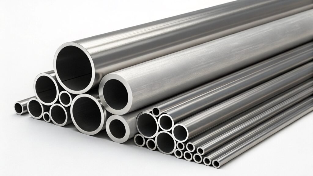 alt text: Structural framework made from strong aluminum tubes supporting a load